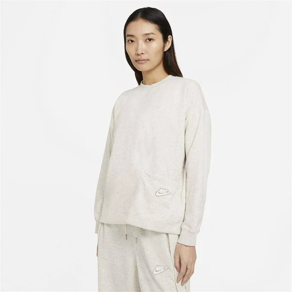 Nike Earth Crew Sweatshirt Womens - Size 14, Oatmeal