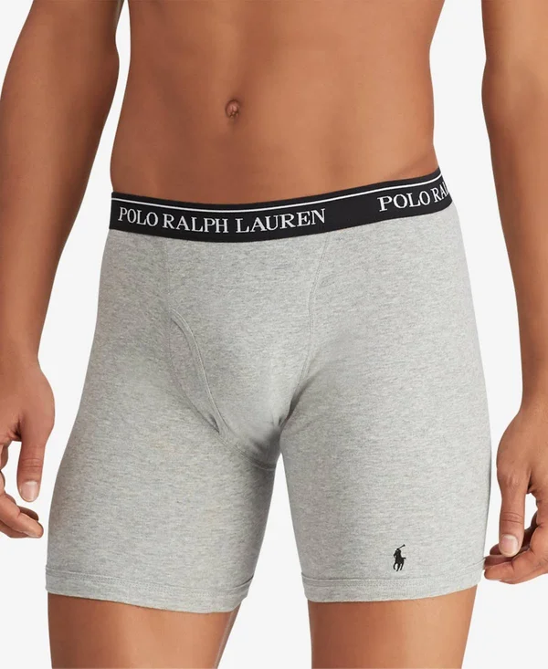 Polo Ralph Lauren Assorted Long Leg Boxer Briefs 3-Pack - M