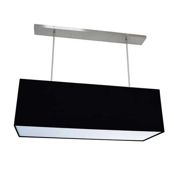 Dainolite 4 Light Oversized Rect PendantLarge BK w/ 790 Diff