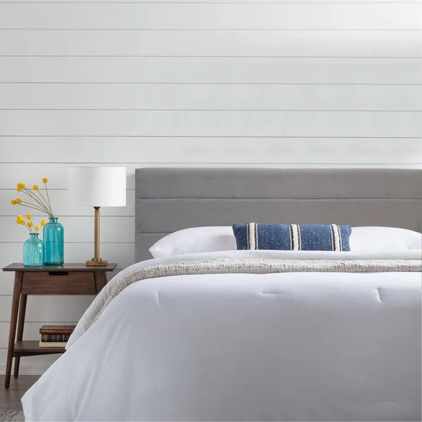 Onatan Upholstered Fabric Headboard - Full-Grey
