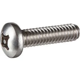 1/4-20 x 4x22 Tamper-Proof Security Machine Screw - Pan Phillips Head - 18-8 Stainless Steel - 25 Pk