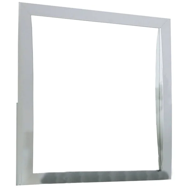 Benjara BM233740 37 in. Transitional Style Wooden Frame Mirror White