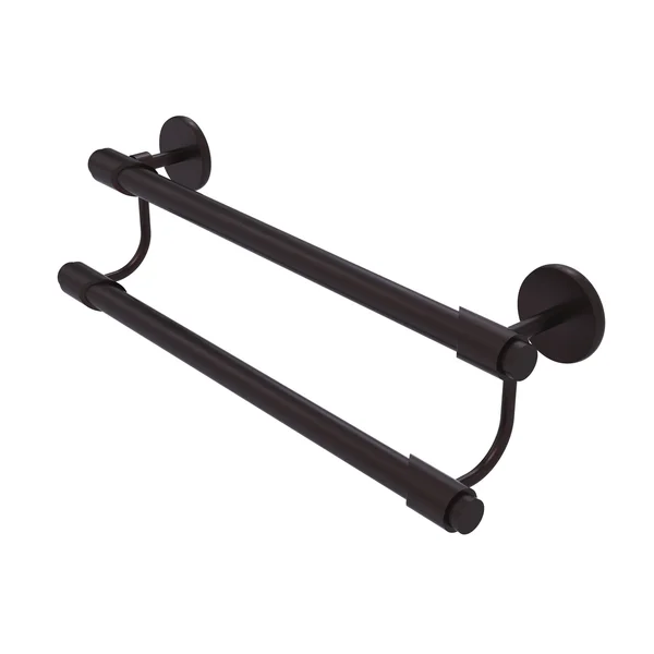 Allied Brass Tribecca Collection 24 inch Double Towel Bar Polished Nickel TR-72/24