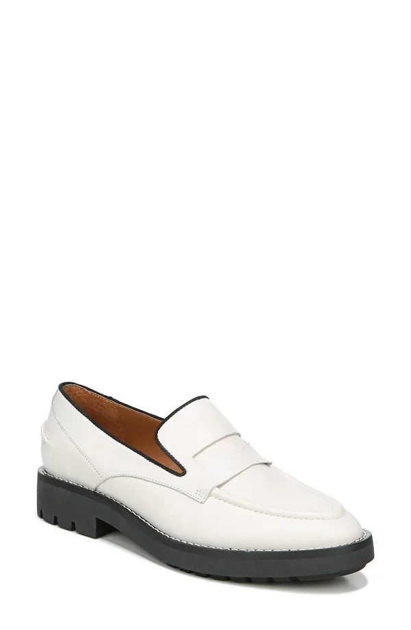 Franco Sarto Tivoli Leather Loafer - White, 7.5