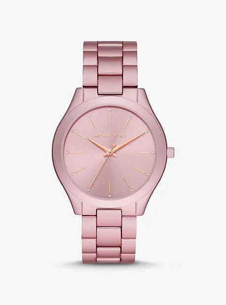 Michael Kors Women's Slim Runway Bracelet Watch - Pink