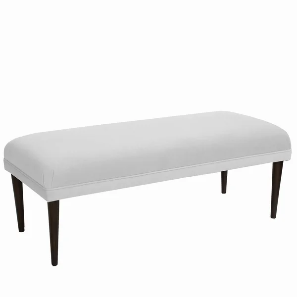 Skyline Furniture Bench in Velvet (White)