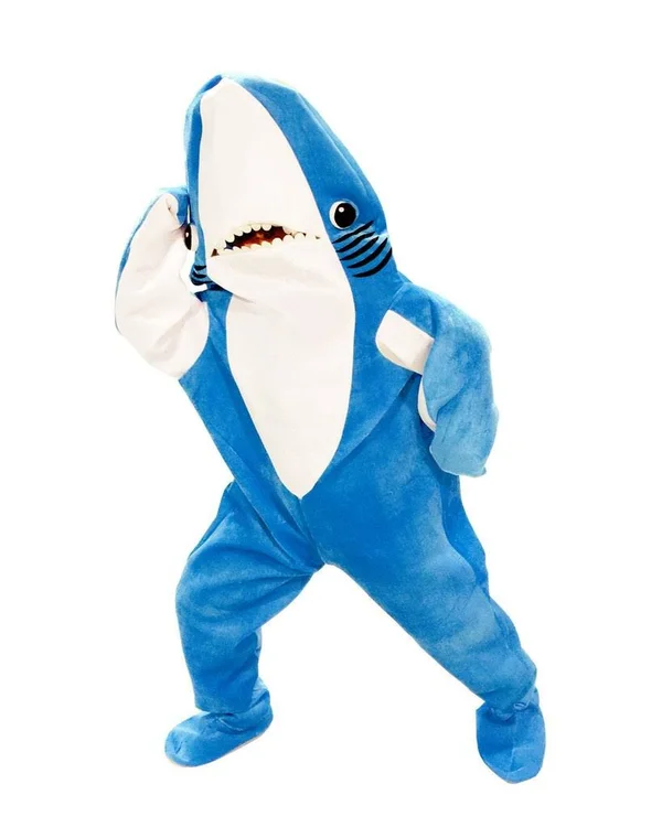 Katy Perry Left Shark Teen Costume - Kids Unisex, Size: One size, White