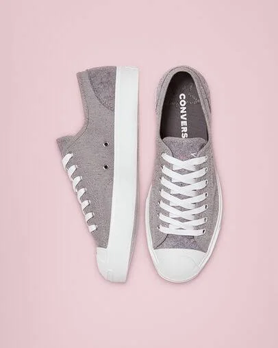 Converse Jack Purcell Renew Low &Grey Twill& Mens Sneakers - Size 5.0