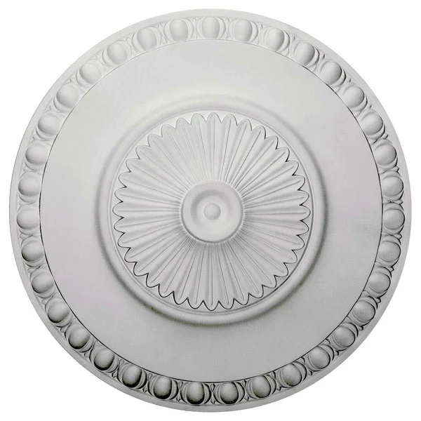 23 1/2 inchod x 3 1/4 inchp Lyon Ceiling Medallion (Fits Canopies Up to 3 5/8 inch), Hand-Painted Flash Blue, Gray