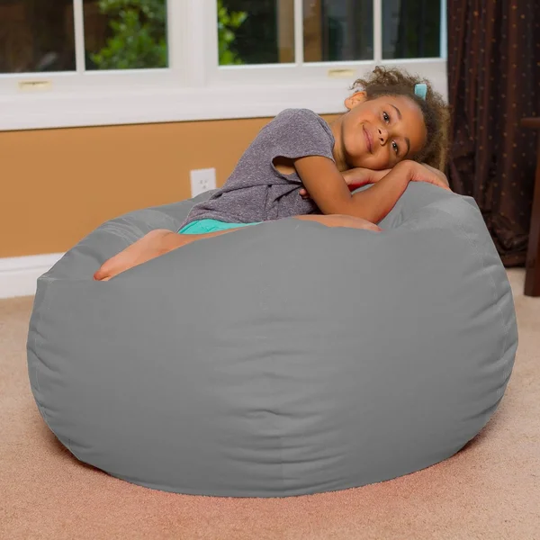 Posh Creations Bean Bag Chair for Kids - Teens, and Adults Includes Removable An