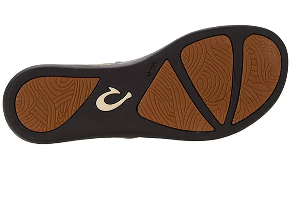 Olukai Ho&opio Leather Women's Sandals Tan/Mo&o : 8 B - Medium