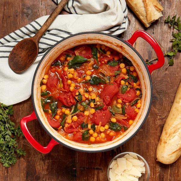 Epicurious 6qt Enamel Cast Iron Covered Round Dutch Oven - Red
