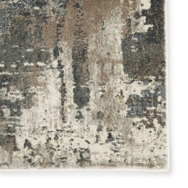Tempesta Abstract Blue/ Gray Area Rug - 5&3x22 x 7&6x22