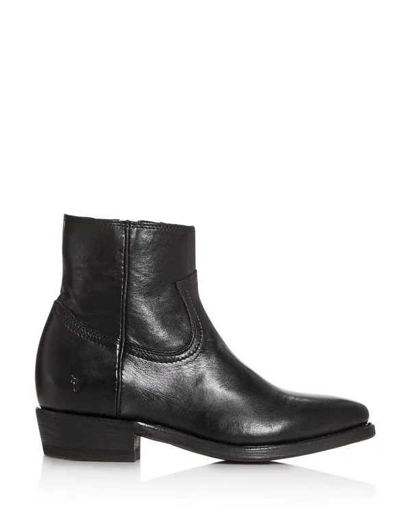 Frye Billy Inside Zip Leather Bootie 8.5 - Red