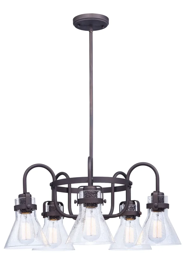 Maxim Seafarer Oil Rubbed Bronze 5 Light Chandelier 26117CDOI-BUI