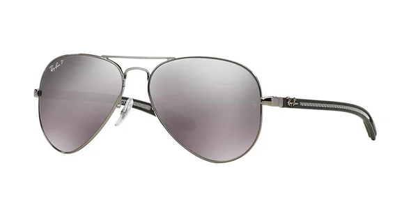 Ray Ban 8307 Aviator TM Carbon Fibre Sunglasses 004/N8 Gunmetal