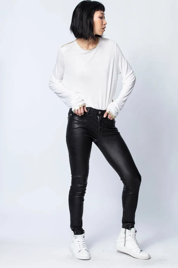 Zadig & Voltaire - Willy Foil T-Shirt - Blanc
