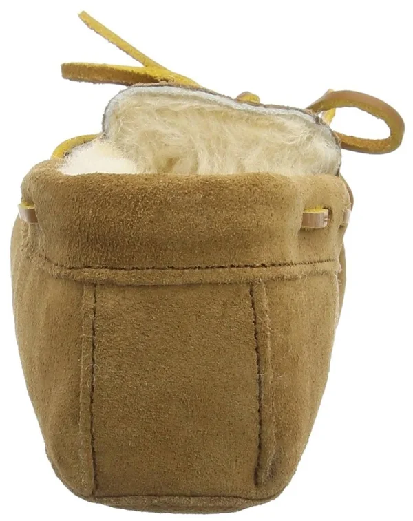 Minnetonka Sheepskin Softsole Moc 6 Women's Tan