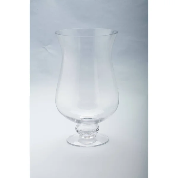 12” Handblown Glass Hurricane Pillar Candle Holder
