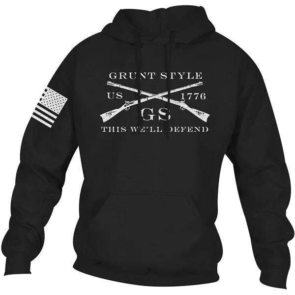 Grunt Style Logo Basic Pullover Hoodie - Small - Black