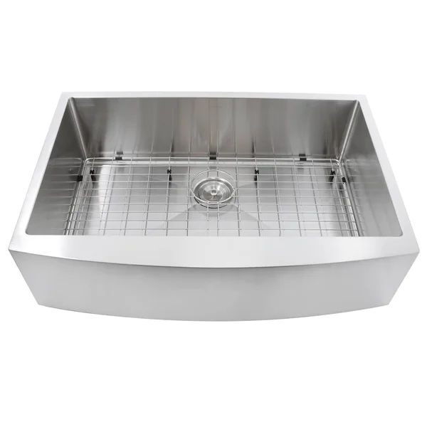 Nantucket Sinks Apron332210-SR-16 - 33 inch Pro Series Small Radius Farmhouse Apron Front Stainless Steel Sink