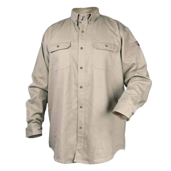 Black Stallion TruGuard 300 FR Work Shirt - Stone - WF2110-ST