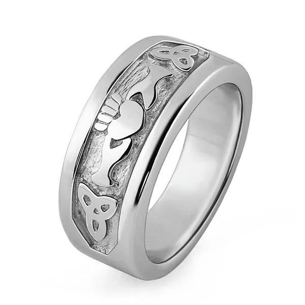 Unisex Silver Claddagh Ring US-CLAD38 - 12