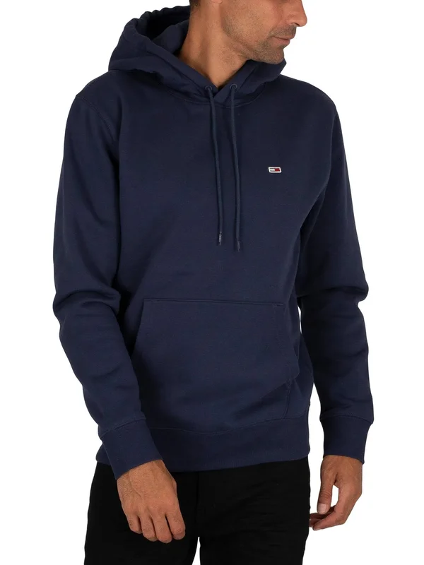 Tommy Jeans Men's Regular Fleece Hoodie - Twilight Navy - M