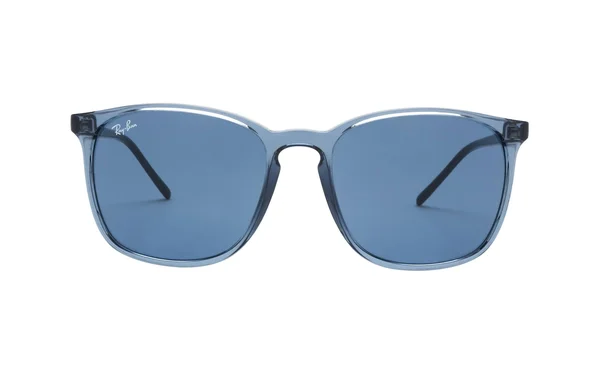 Ray-Ban RB4387-56 D-Frame Sunglasses - Plastic, Blue, Unisex