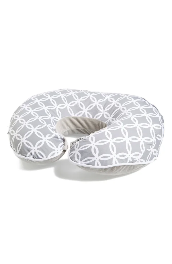 Boppy Luxe Nursing Pillow and Positioner - Ring Toss Gray