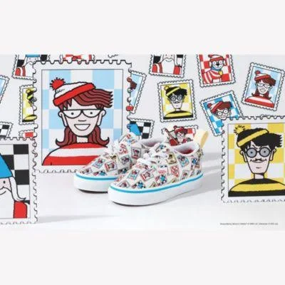 Vans x Where&s Waldo? Toddler Era Elastic Lace (Postage) 3.5 Toddler