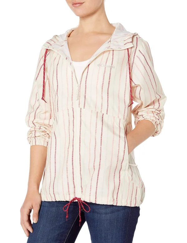 Columbia Flash Forward Printed Windbreaker Women's Coat Rouge Pink : LG