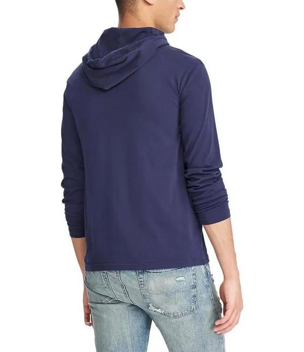 Polo Ralph Lauren Men's Cotton Jersey Hooded T-Shirt Cabana Blue
