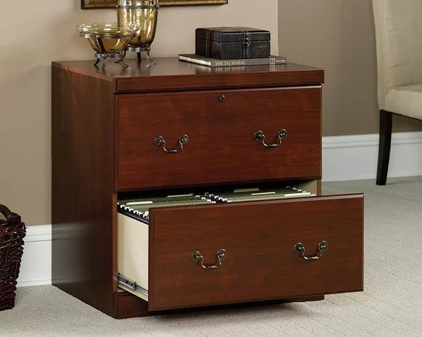 Sauder Heritage Hill 2 Drawer Lateral File in Classic Cherry Finish