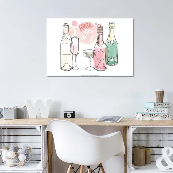 Jennifer Paxton Parker Canvas Prints - Champagne Wishes II ( Food & Drink > Drinks > Champagne art)