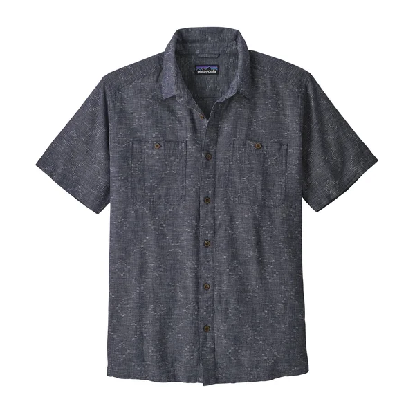 Patagonia Back Step Shirt - Men's Goshawk Dobby/New Navy - S