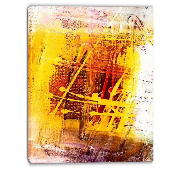 Design Art Abstract Buddha Graphic Art on Wrapped Canvas