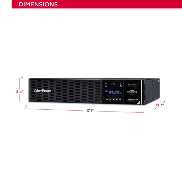 CyberPower Smart App Sinewave 1500VA - 1500W UPS PR1500RTXL2U