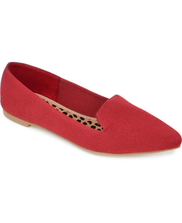 Journee Collection Vickie Flat, Women's, Red, Size 12, Flats