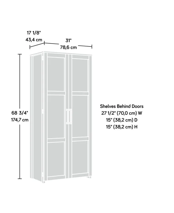 Sauder HomePlus Storage Cabinet, Dakota Oak