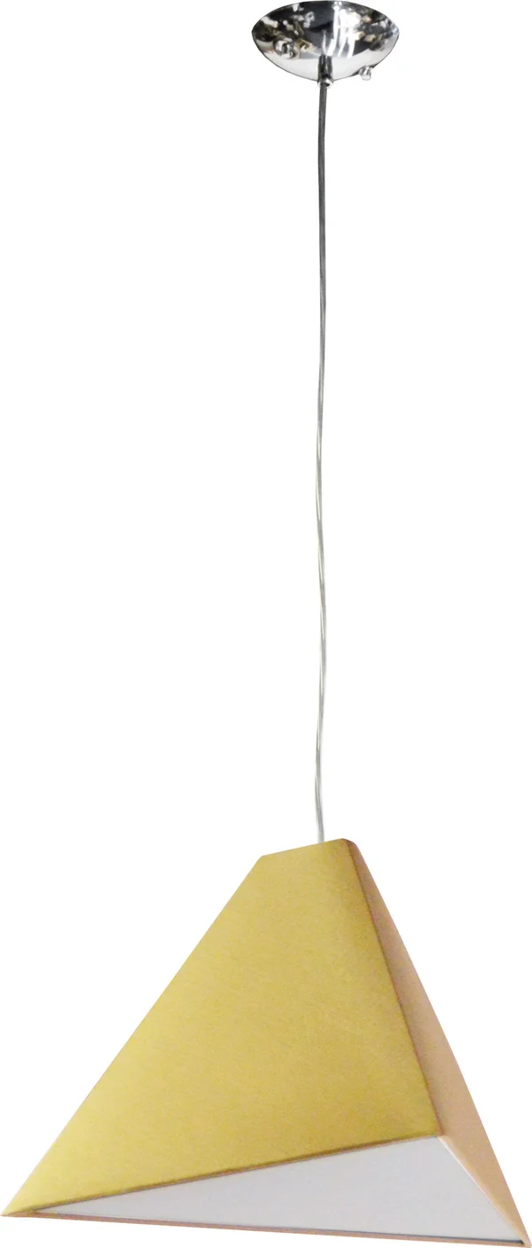 Dainolite 1 Light - 15x22 Triangle Pendant, SGlow Latte TRI-151P-GLD