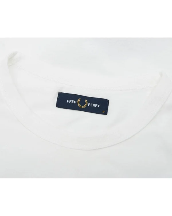 Fred Perry Ringer T Shirt White