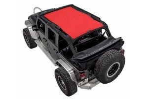 SPIDERWEBSHADE Sun Shade Red JK-4DRED