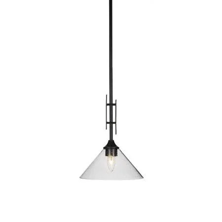 Ebern Designs Murdoch 1-Light Cone Pendant - Clear