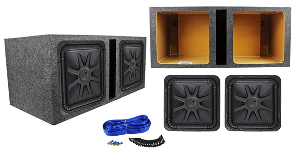(2) Kicker L7S154 15x22 4000W Solo Baric L7 Car Subwoofers+Vented Sub Box+