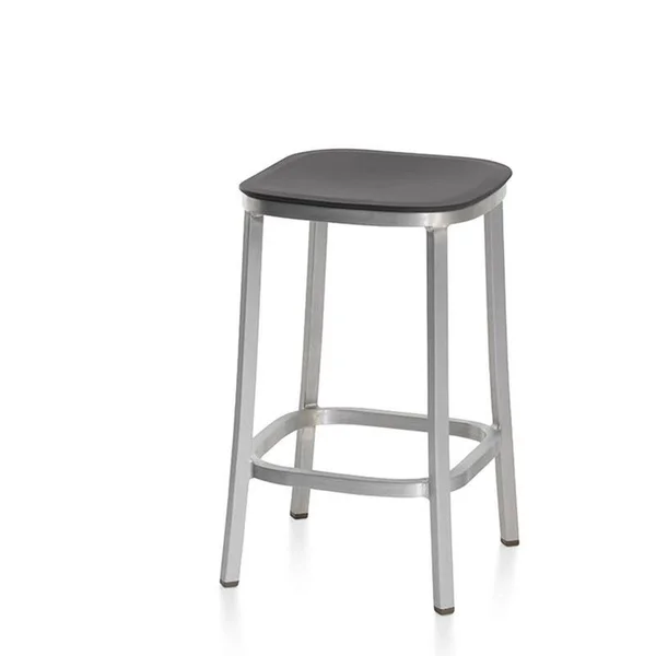1 inch Counter Stool, Wood Seat by Emeco - Color: Brown (1 inch 24 Dark PC Walnut)