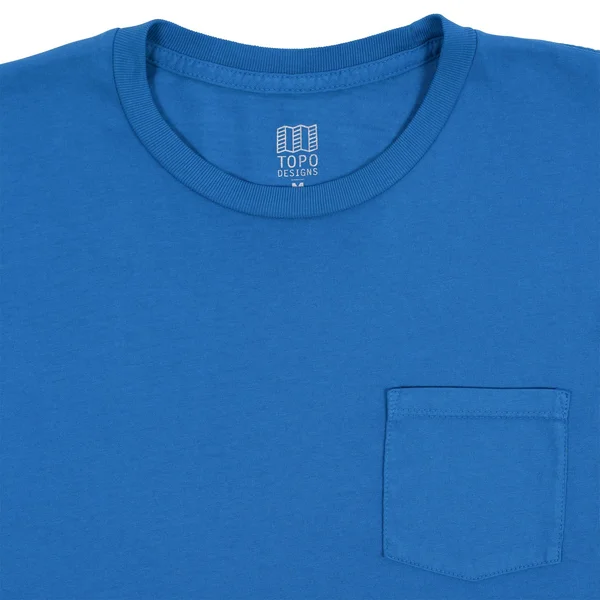 Topo Designs Men's Pocket Tee Shirt Long Sleeve in Natural Size XXL - Cotton