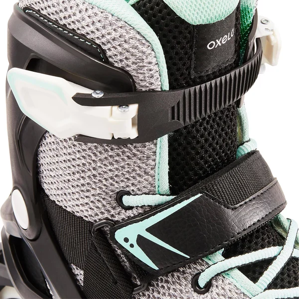 Oxelo Women's Fit100 Inline Fitness Skates in Pale Gray - Size 10.5