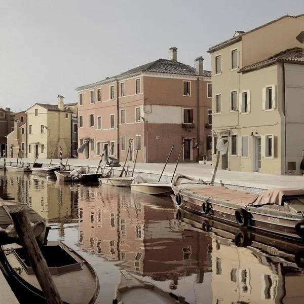 Easy Art Prints Alan Blaustein's 'Bruano Canal #1' Premium Canvas Art - 36 x 36 - Brazilian Barnwood Frame