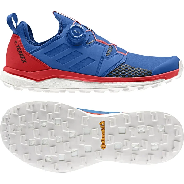 Adidas Terrex Agravic Boa Trail Running Shoes - Red/Blue - 11.5